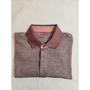 Untuckit Polo Mens Small Red Short Sleeve Shirt Golf Polyester Elastane